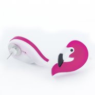 Серьги-гвоздики Фламинго